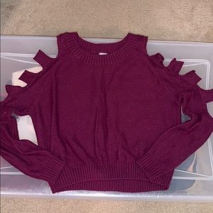 Burgundy Sweater